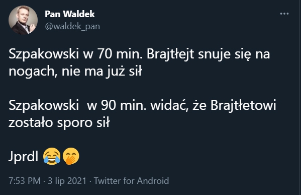 SŁOWA Dariusza Szpakowskiego o siłach Braithwaite'a! xD